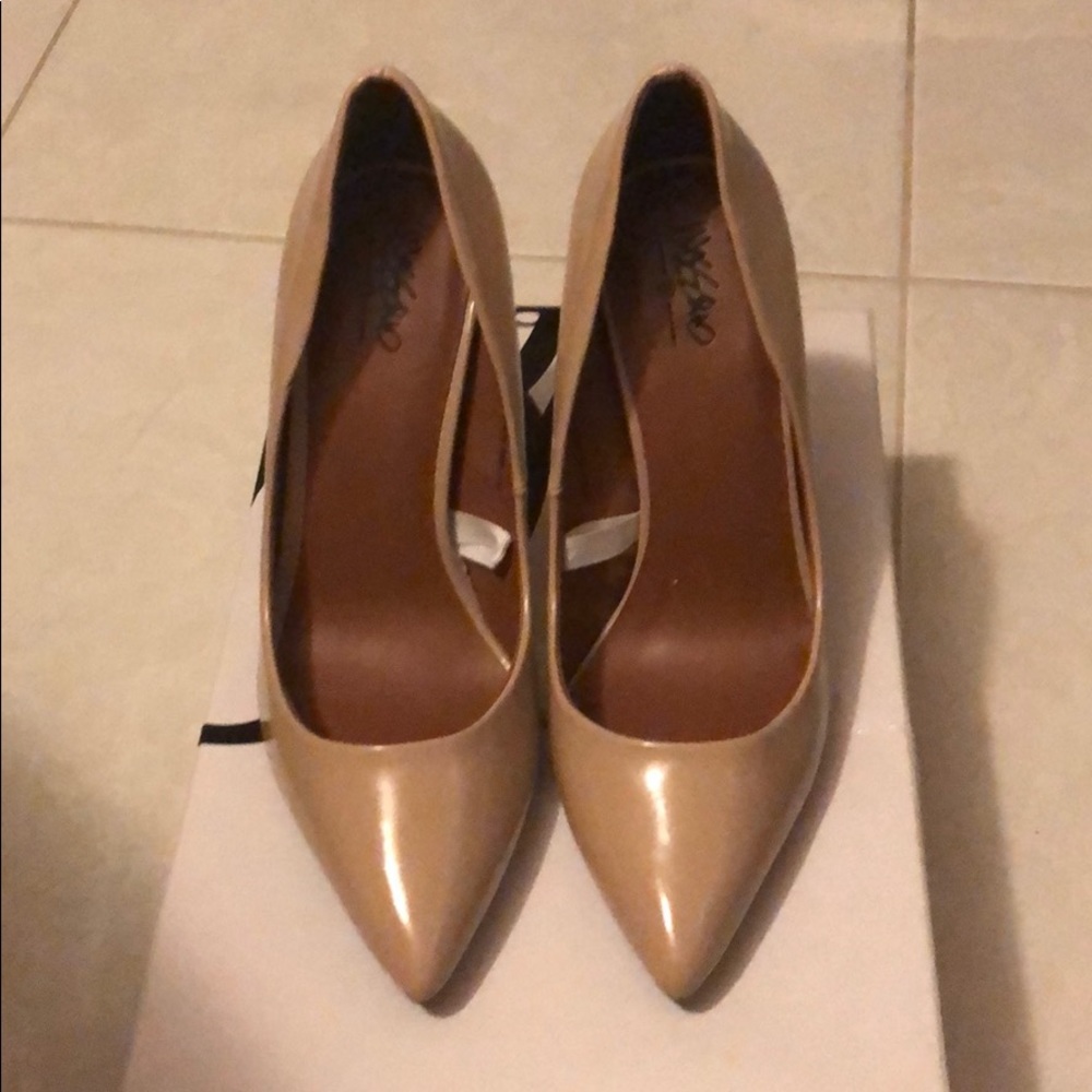 Patent Leather Nude Heels